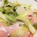 mana❁mint's cooksnap of when they made 超簡単！レタスとハムのシャキシャキ炒め.