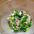 麻's cooksnap of when they made 三つ葉とサバ缶で簡単おつまみ.