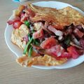 ビギナーえい's cooksnap of when they made しいたけいっぱいのオムレツ.