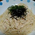 かわはぎﾛｰﾙ's cooksnap of when they made 本格簡単たらこクリームパスタ.
