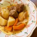 どんままん's cooksnap of when they made 合びき肉で肉だんご入り肉じゃが.