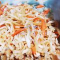 yumihuar's cooksnap of when they made はりはり大根サラダ　給食.