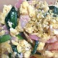 みぃやん！'s cooksnap of when they made 炒め3分！ベーコンとニラの卵炒め.