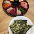makikost's cooksnap of when they made 手巻きすし☆海苔の巻き方.