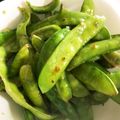 堀端のさくらさん's cooksnap of when they made 作りおき＊絹さやのガーリックソテー＊.