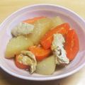 chirochan☆'s cooksnap of when they made オイスターソースで旨々★大根と人参の煮物.
