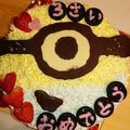 ◆miyumama◆'s cooksnap of when they made ミニオン ケーキ.
