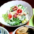 natsukori's cooksnap of when they made レタス・大豆・トマトの濃厚サラダ♪.