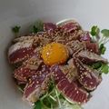 ぺ～こ☆'s cooksnap of when they made がっつりイケる◎まぐろステーキ丼.