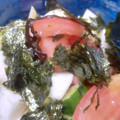 turarin's cooksnap of when they made トマト・胡瓜・長芋のわさび塩昆布和え.