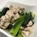 まゆびび's cooksnap of when they made 簡単☆豚と小松菜のサッパリ和え.