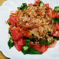 ふみこばあ's cooksnap of when they made トマトとオクラの鰹節和え.