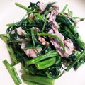 ＰａｎｄａＰｕｒｉｎ's cooksnap of when they made 空芯菜と豚肉の生姜炒め.