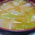 つらたろう's cooksnap of when they made キャベツのゴマみそ汁.