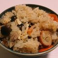YUKIKOblue's cooksnap of when they made ごぼう天と鶏肉の炊き込みご飯♪.