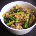 ひさかた's cooksnap of when they made 牛肉とアスパラのガーリックオイスター.
