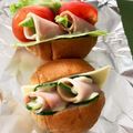 maraion's cooksnap of when they made クルクル巻いたハムのサンドイッチ.