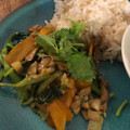 ecobeer's cooksnap of when they made 餃子のたねのあまりで☆厚揚げと青梗菜炒め.
