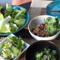 ecobeer's cooksnap of when they made 肉味噌のレタス包み.