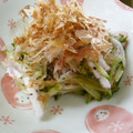 たなぴー's cooksnap of when they made きゅうりと長芋のゆかり和え＊うま塩.