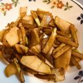 クックPAE230☆'s cooksnap of when they made ブロッコリーの茎のごま油炒め❀.