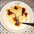 ＊coron＊'s cooksnap of when they made 黒蜜きな粉かけバナナヨーグルト.