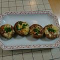 とみぃ11's cooksnap of when they made 椎茸のイカの塩辛＆チーズのせ焼き.