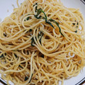 こひらみかん's cooksnap of when they made ちりめんじゃこ・大葉の和風パスタ♪簡単.