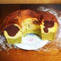 ともこ丼's cooksnap of when they made 抹茶とココアのマーブルシフォンケーキ.