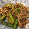 ルナＰボール's cooksnap of when they made 豚肉とアスパラの塩ガーリック炒め.