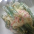 こうma's cooksnap of when they made インゲンとかにかまのマヨ味噌あえ♪.