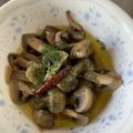 minami1967's cooksnap of when they made ＊ブラウンマッシュルームのアヒージョ＊.