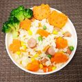 ♥さと♥'s cooksnap of when they made 卵なし☆なんちゃってチャーハン《幼児食》.