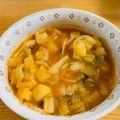 Nekozame's cooksnap of when they made 簡単　ケチャップでミネストローネ.