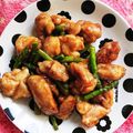 ☆優子りん☆'s cooksnap of when they made 簡単！おかず鶏肉とアスパラの生姜醤油炒め.