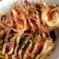 LA☆MU's cooksnap of when they made 簡単アレンジ♪お好み焼き風おたふく卵巾着.