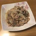 ゆき☆ひろ's cooksnap of when they made 豚こまと新玉のにんにく炒め.
