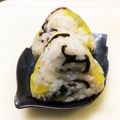 ぷゆら☆'s cooksnap of when they made 秋色沢庵&昆布佃煮のお握り.