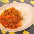 くーちゃん♪♪'s cooksnap of when they made 人参とトマトの味噌カレー.