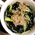 チョコママ★'s cooksnap of when they made 簡単！きゅうりとわかめのコンソメスープ.