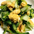 ちづりんも's cooksnap of when they made チンゲン菜とふんゎ〜り卵の中華風炒め♡.