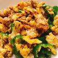 にじいろリンゴ's cooksnap of when they made ひき肉ピーマンの卵そぼろ炒め.