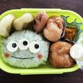 y_u♡'s cooksnap of when they made キャラ弁☆リトルグリーンメンまつり～♪.