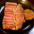 ＹamaＭiho's cooksnap of when they made 弱火で！厚切りシャリアピンステーキ.