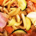ななみはママ's cooksnap of when they made カレーマヨの焼きうどん.
