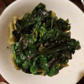 inLondon's cooksnap of when they made つるむらさきとわかめの辛子和え.