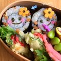 Miiyasusho's cooksnap of when they made デコ寿司＊可愛い女の子の納豆巻きちゃん.