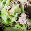 THRSママ's cooksnap of when they made 豚ひき肉とレタスのオイスターソース炒め.