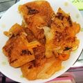 クックM7YXSD☆'s cooksnap of when they made ジャガイモで簡単キムチチヂミ.
