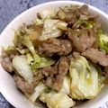 がちゃ☆♪'s cooksnap of when they made 豚とキャベツのバター炒め丼.